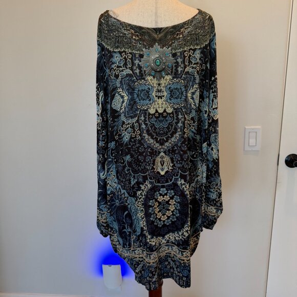 CAMILLA Short Kaftan - OS | Limited Edition Print w/Crystals - Picture 5 of 12